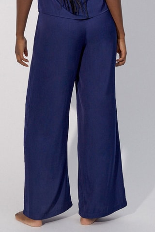 Calças de pijama wide legs Keriz - Azul-marinho
