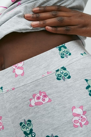 Leggings Pandicorniz - Cinzento