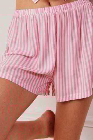 Pijama - Rosa e branco