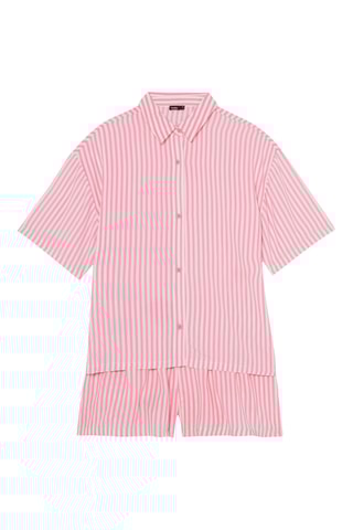 Pijama - Rosa e branco