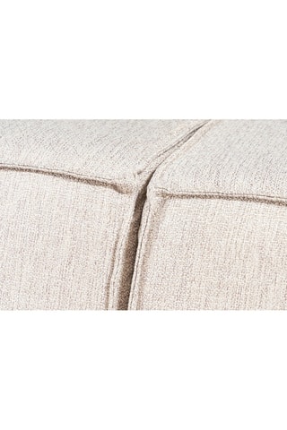 Canapé en hêtre Lora - Ecru - 2 places - Revêtement polyester