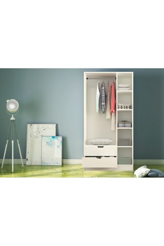 Armoire 3 portes Rb-155 - 90 x 45 x 180 cm