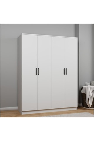 Armoire 4 portes - 140 x 180 x 51,8 cm