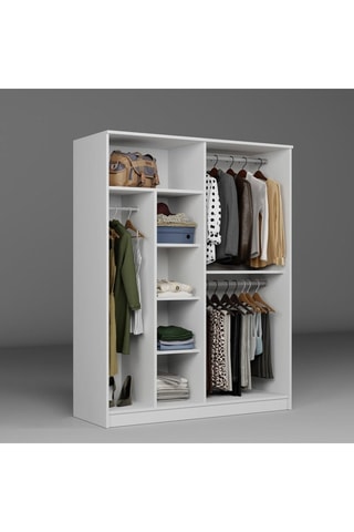 Armoire 4 portes - 140 x 180 x 51,8 cm