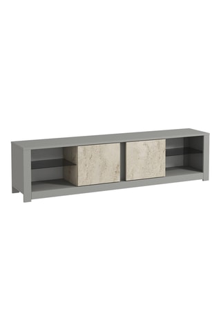 Meuble TV 2 portes Aydos - 180 x 45 x 35 cm