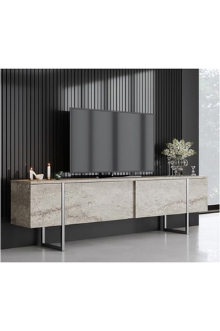 Meuble TV 2 abattants - 180 x 50 x 30 cm