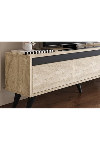Meuble TV 3 abattants Century - 150 x 45 x 29,6 cm