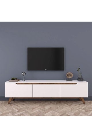 Meuble TV 3 abattants - 48,6 x 180 x 35 cm