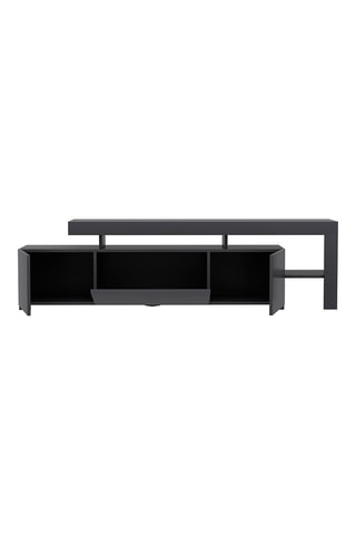 Meuble TV 2 portes et abattant - 192 x 53 x 37 cm