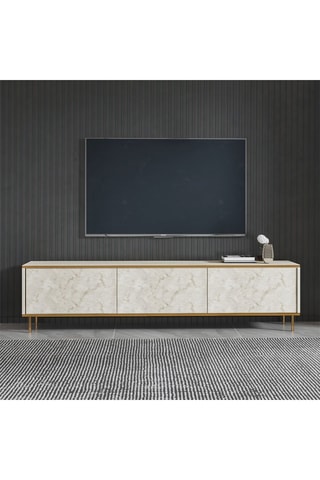 Meuble TV 3 abattants Imaj - 180 x 45,2 x 35 cm