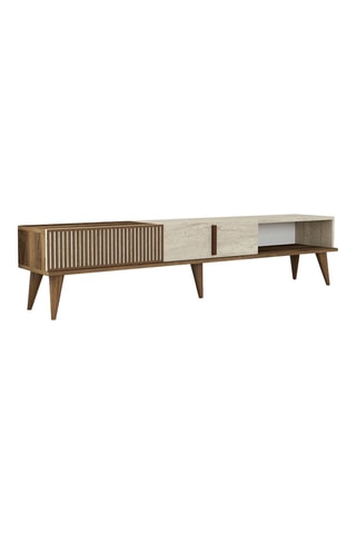 Meuble TV 2 abattants Milan - 180 x 40 x 35 cm