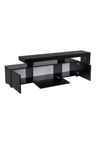 Meuble TV Beliz 2 portes et abattant - 192 x 53 x 37 cm