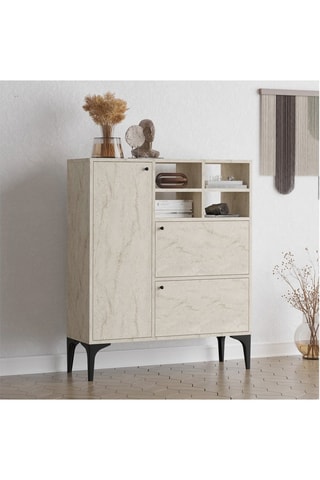 Console 3 portes Ewa - 100 x 125 x 35 cm