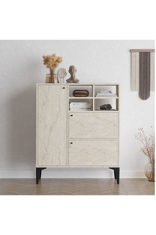 Console 3 portes Ewa - 100 x 125 x 35 cm