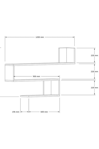 Etagère murale - 120 x 71 x 20 cm