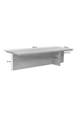 Table basse Harbor - 120 x 30 x 45 cm