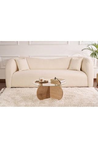 Table basse en verre Aeris - 75 x 75 x 35 cm