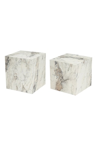 2 tables d’appoint - 40 x 40 x 40 cm