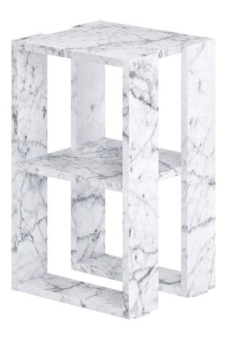 Table de chevet 2 niches Lonie - 30 x 55 x 30 cm