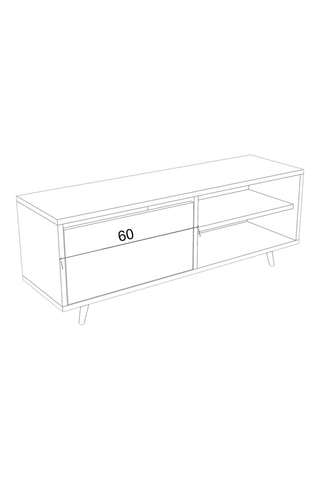 Meuble TV abattant - 120 x 35 x 47 cm
