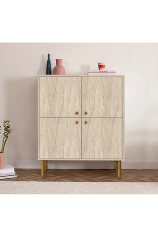 Meuble de rangement 2 portes - 111 x 95 cm