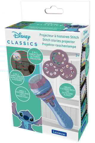 Projetor de histórias e lanterna  Stitch Lilo e Stitch Disney - A partir dos 3 anos
