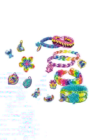 Kit de fabricação de pulseiras elásticas Stitch Lilo e Stitch Disney - A partir dos 4 anos