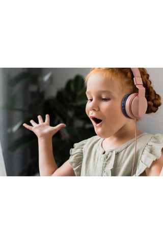 Koptelefoon TechKidz - - Grijs en roze
