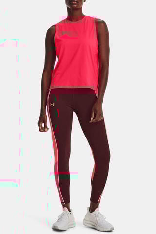 Legging de sport taille haute Rush ankle - Bordeaux - Under Armour