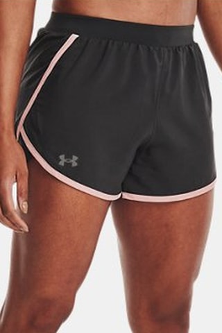 Short d’entraînement taille haute Fly By 2.0 - Noir et rose - Under Armour