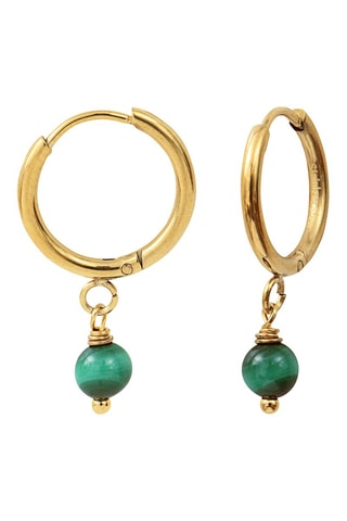 Boucles d'oreilles - Malachites