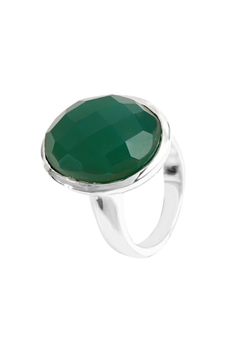 Bague - Argent et onyx