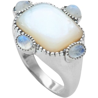Bague - Argent 925/000 & nacre