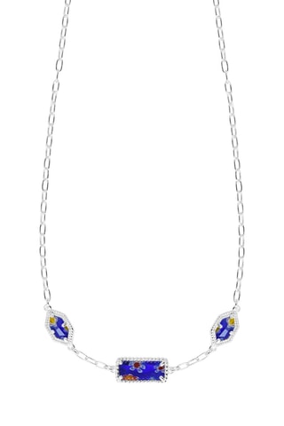 Collier - Argent et verre de Murano