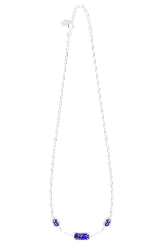 Collier - Argent et verre de Murano