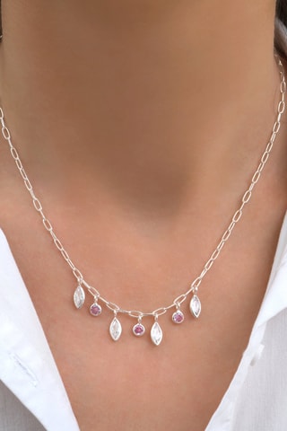 Collier - Argent et quartz