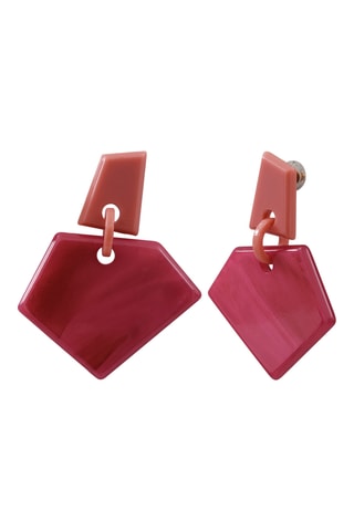 Boucles d’oreilles - Fuchsia et bordeaux