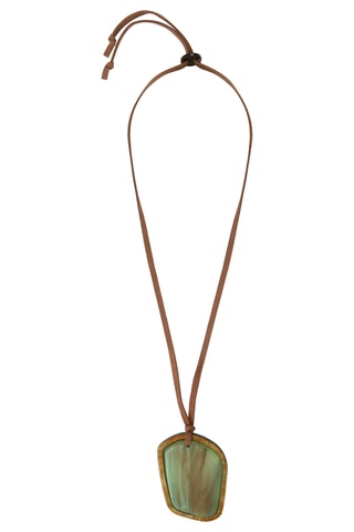 Collier - Vert foncé et marron