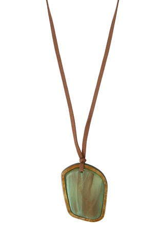 Collier - Vert foncé et marron