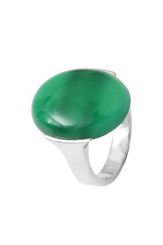 Bague - Argent et agate
