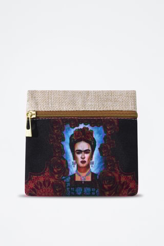 Porte-monnaie Frida Kahlo - Noir et rouge
