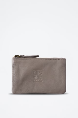 Porte-monnaie en cuir - Taupe