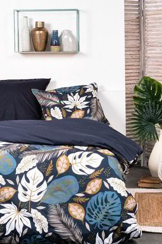 Parure de couette en coton Sunshine - Bleu