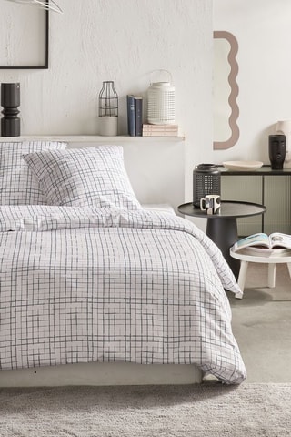 Parure de couette Crazy - Blanc