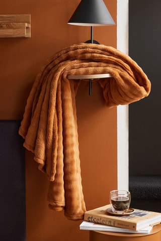 Plaid Moka - Caramel - 130 x 180 cm