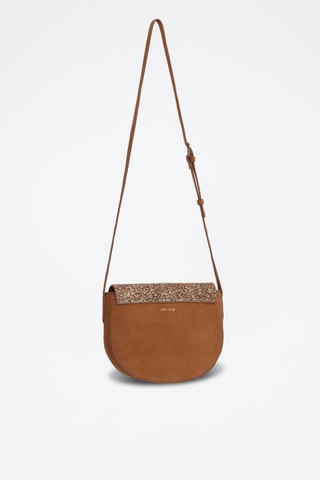 Sac bandoulière en cuir - Marron - One Step