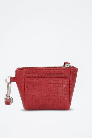 Porte-monnaie en cuir de veau - Rouge - IKKS