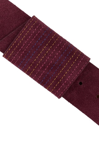 Ceinture en cuir - Bordeaux - One Step