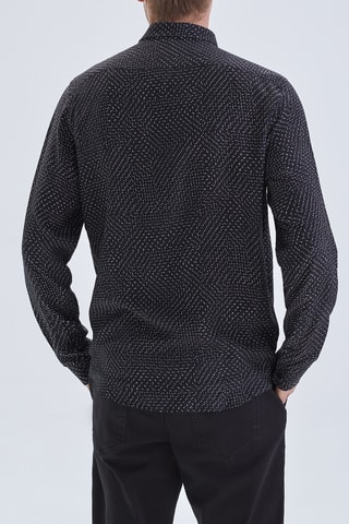 Chemise slim - Noir - IKKS