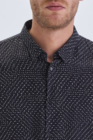 Chemise slim - Noir - IKKS